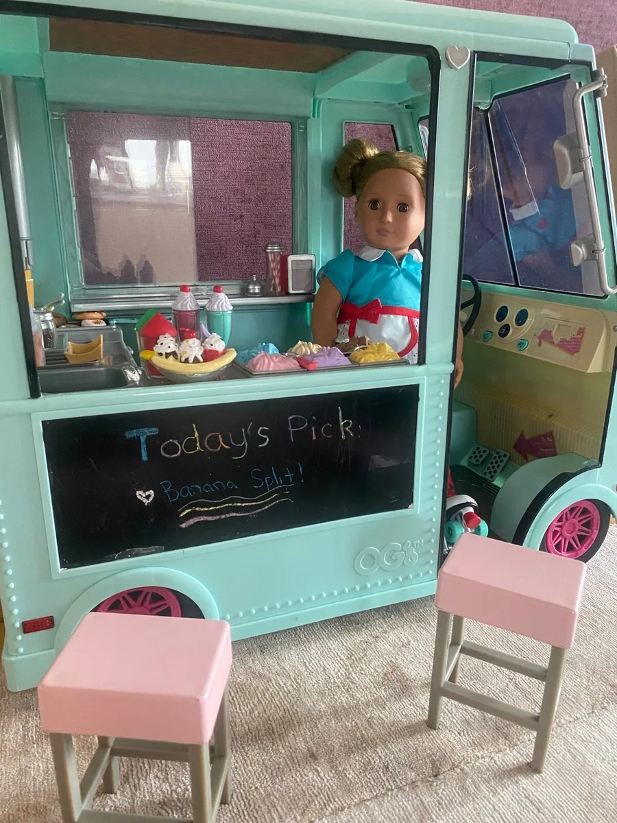 Our Generation Ice-Cream Van with Doll - Image 1