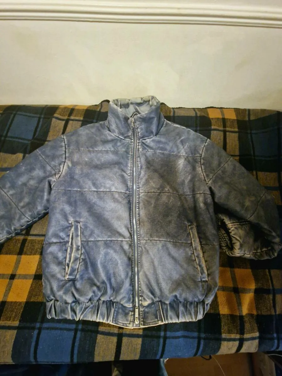 Denim Puffer Jacket - Image 2