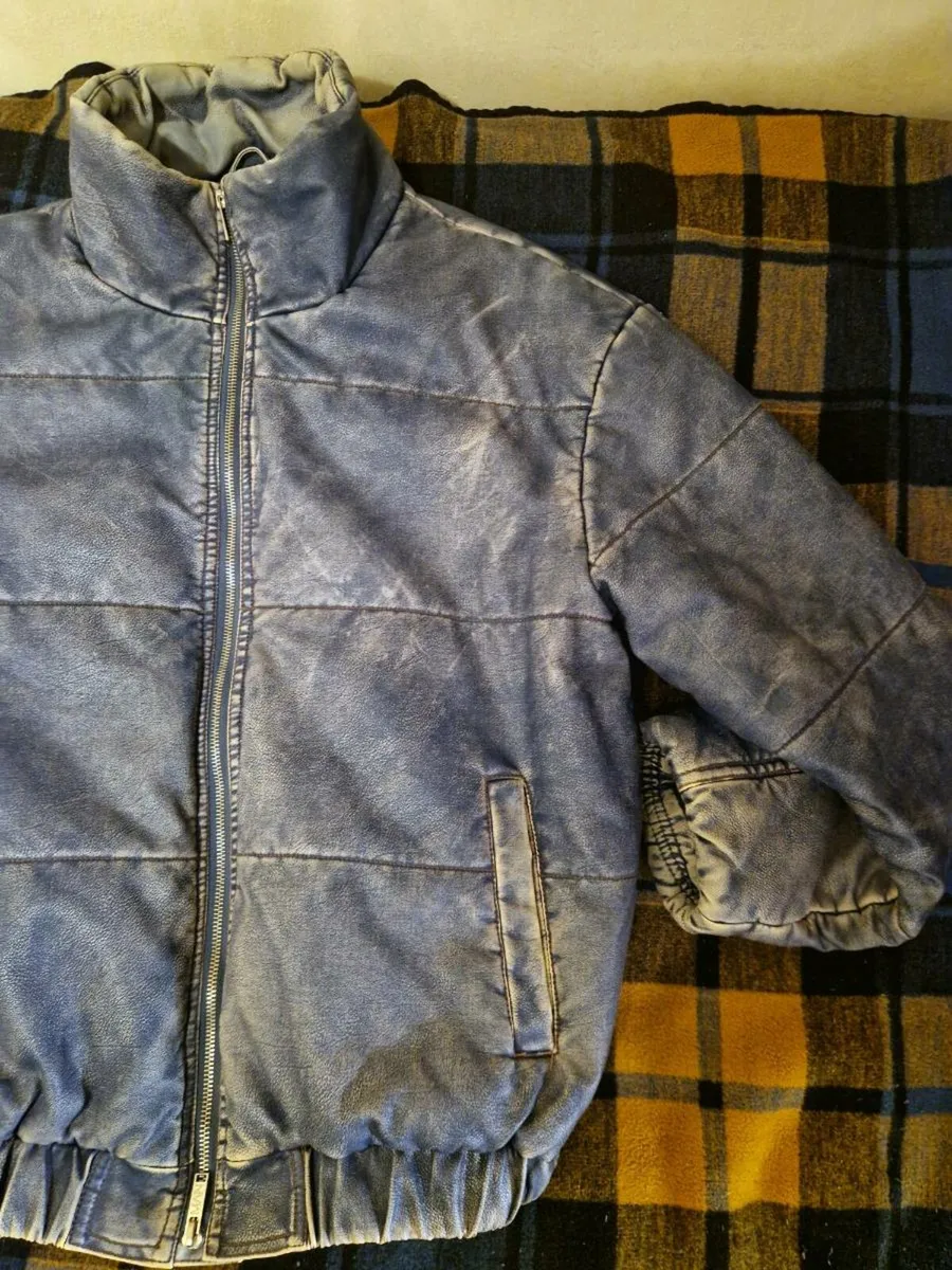 Denim Puffer Jacket - Image 3