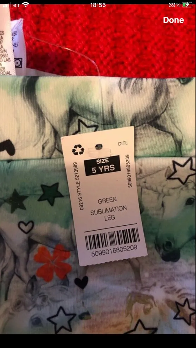Girls BNWT legging age 5 €5 - Image 2