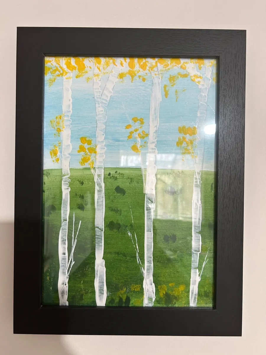Birch trees painting - Image 2