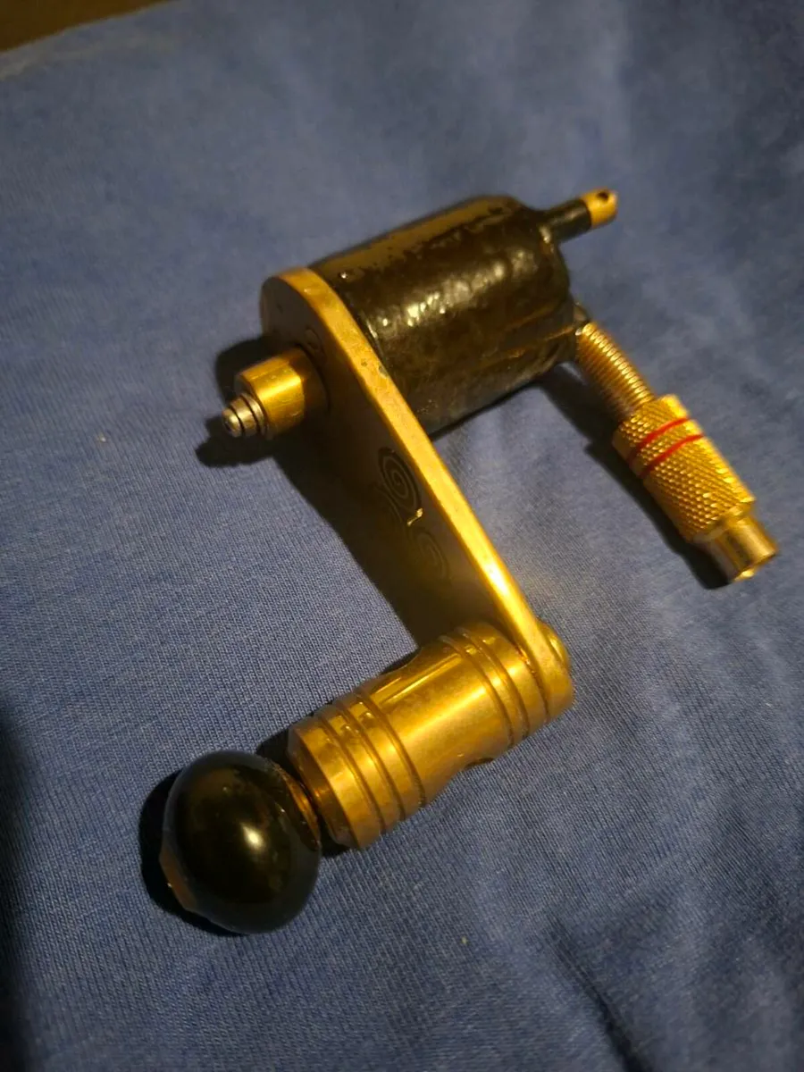 Custom Handmade Brass Tattoo Machine - Image 2