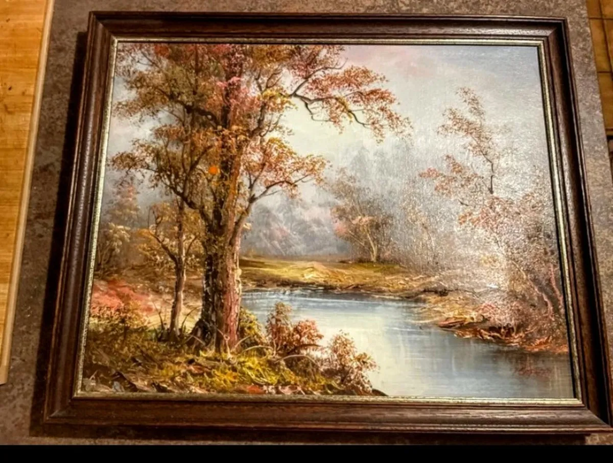 Lovely detailed landscape oil painting - Image 1