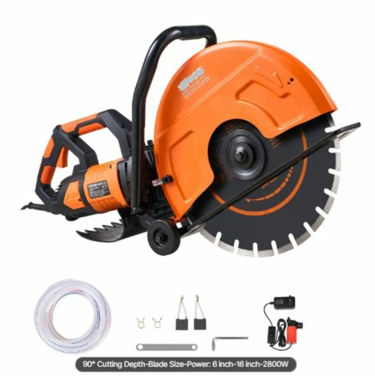 6"/40.6 cm Electric Concrete Saw Wet/Dry Saw Cut - Image 1