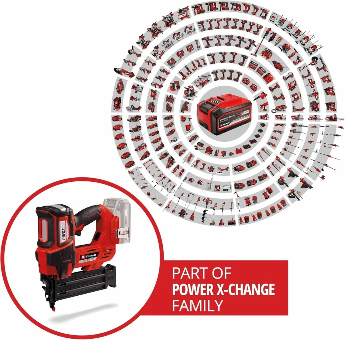 Power X-Change Cordless Nail Gun - 18V Single and - Image 3