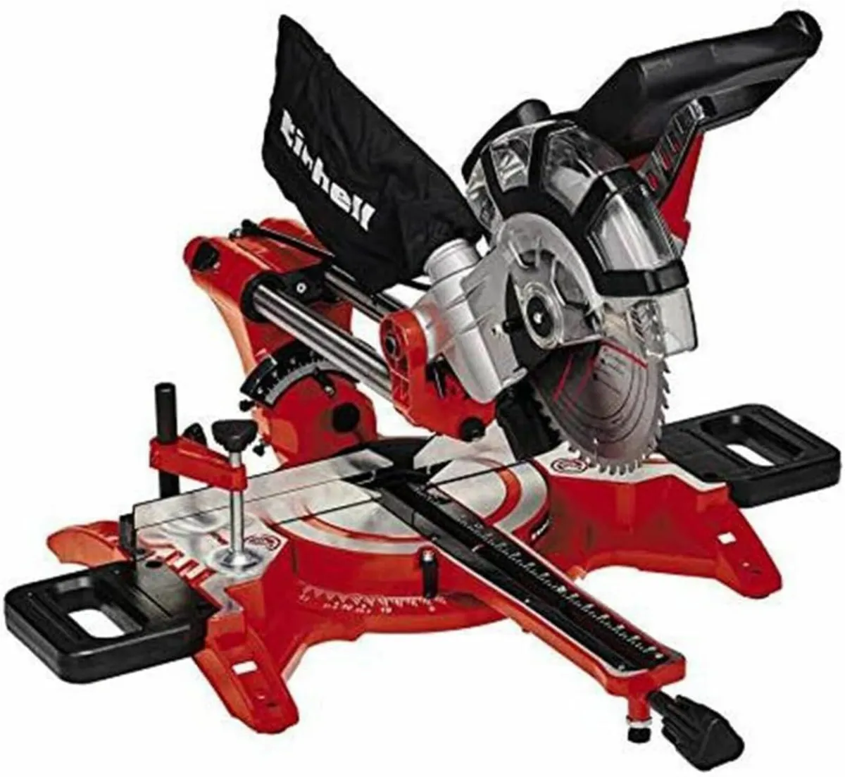 1800W Dual Bevel Sliding Mitre Saw 310mm Drag - Image 1