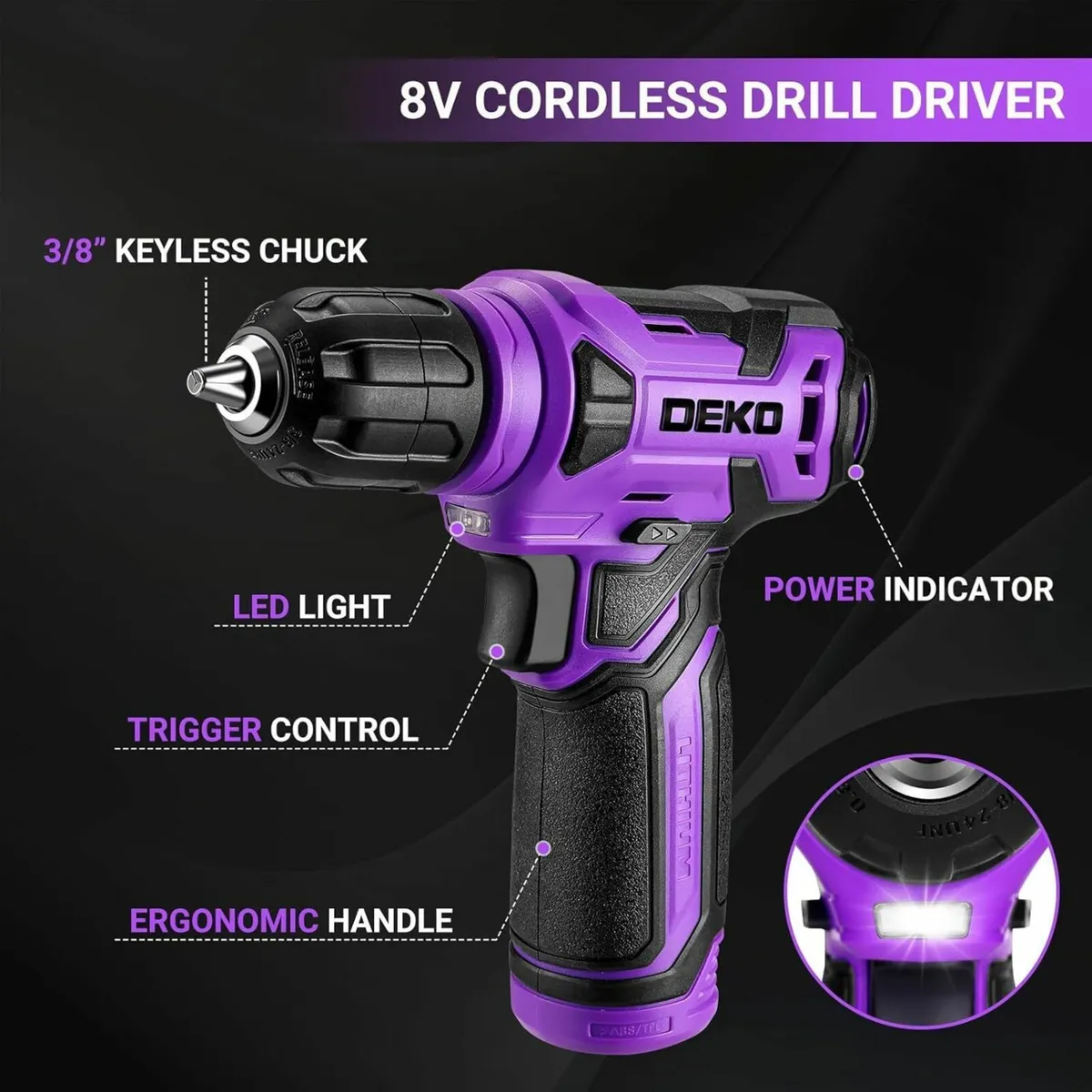 Tool Kit: Drill Set with Cordless Kit Box DIY - Image 3