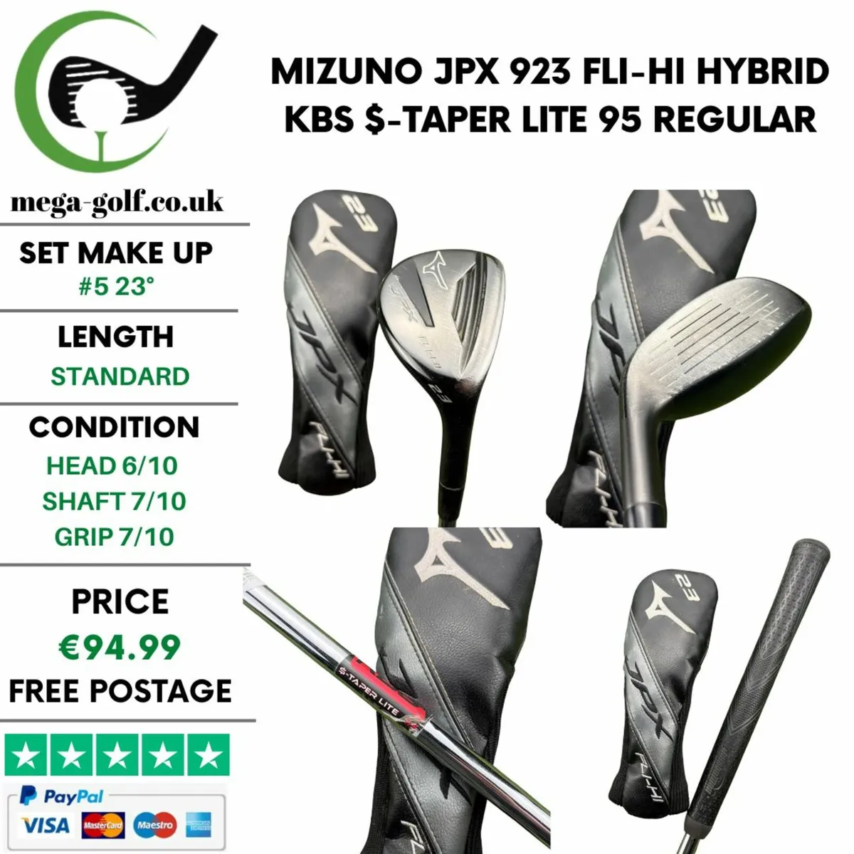 Mizuno JPX 923 Fli-Hi Hybrid / #5 23° / Regular - Image 1