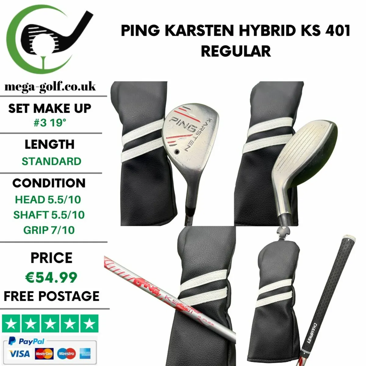 Ping Karsten Hybrid / #3 19° / KS 401 Regular - Image 1