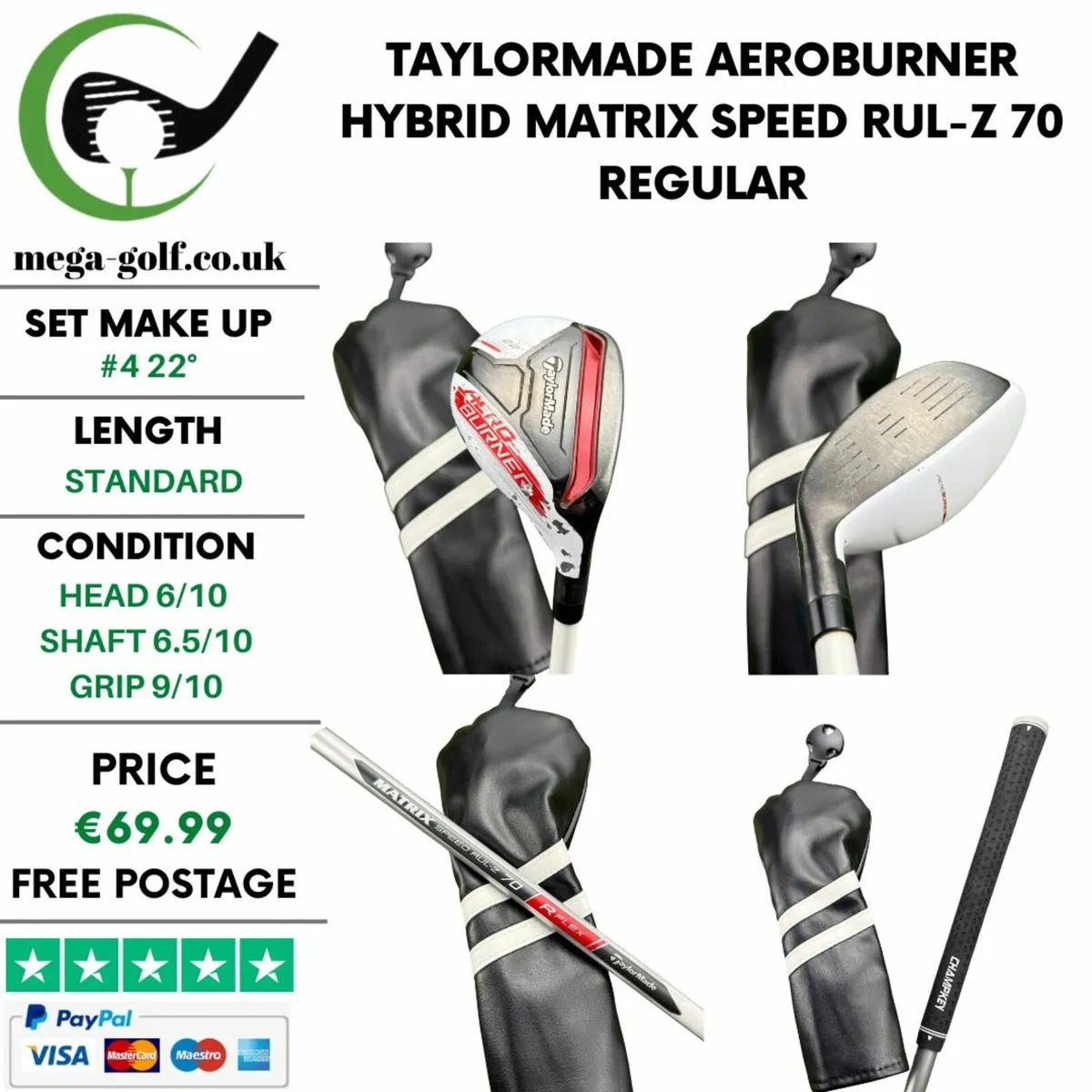 Taylormade Aeroburner Hybrid / #4 22° / Regular - Image 1