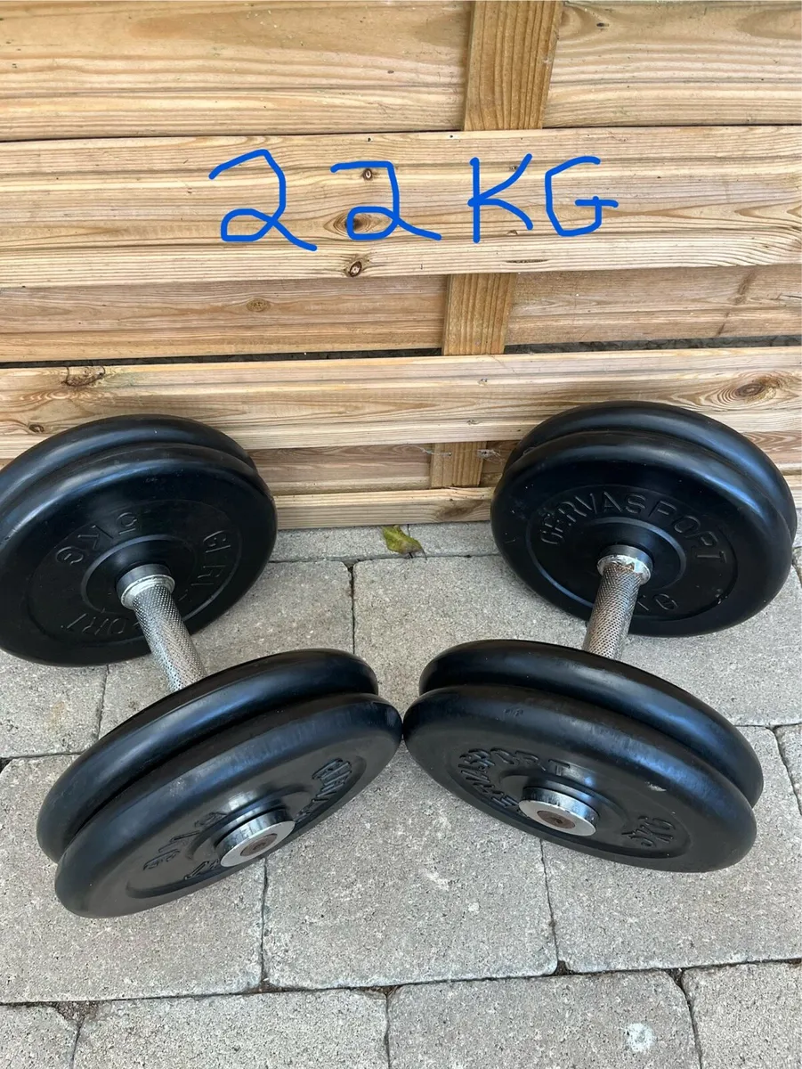 184kg commercial rubber dumbbells sets - Image 1