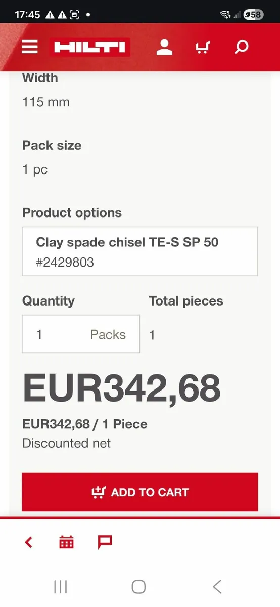 Hilti chisel TE1000 TE905 TE1500 TE2000 - Image 2