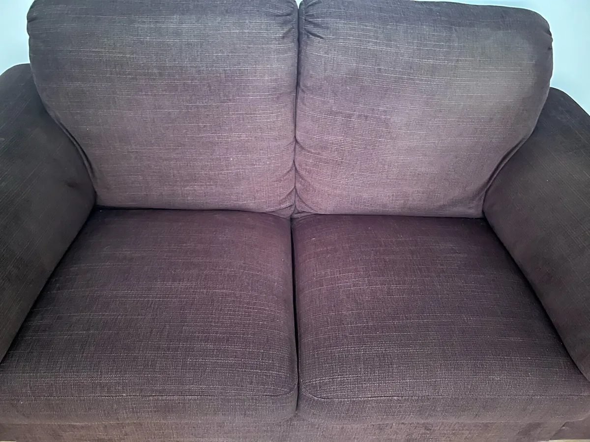 Two 2 seater fabric couches - Image 3