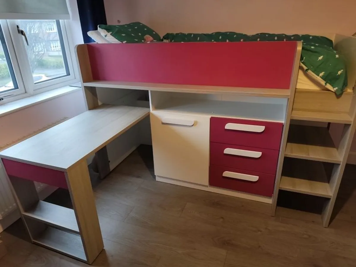 bunk bed with desk - Image 4