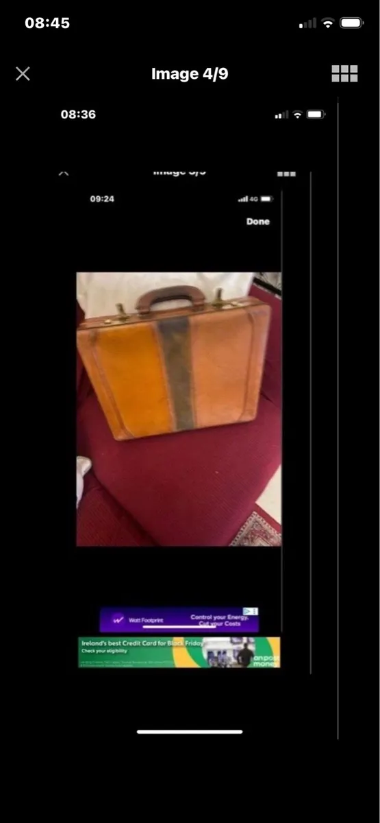 Vintage Leather Briefcase - Image 4