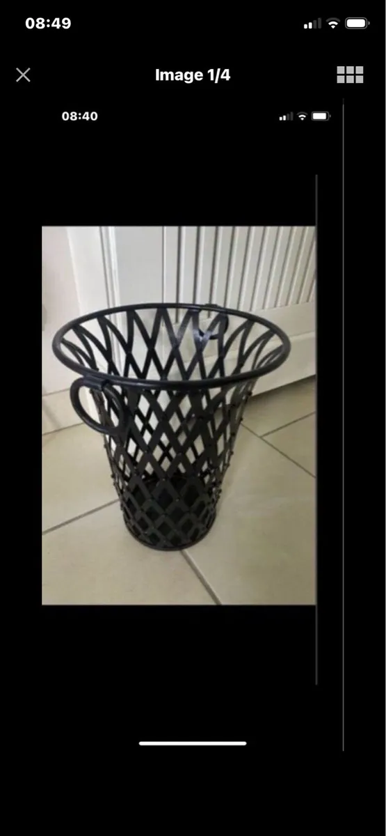 Metal Waste Basket - Image 1