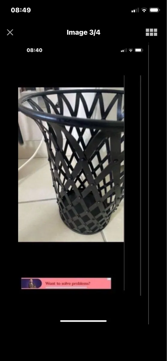 Metal Waste Basket - Image 3