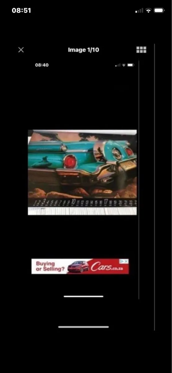 1991 American Classic Cars Calendar - Image 2