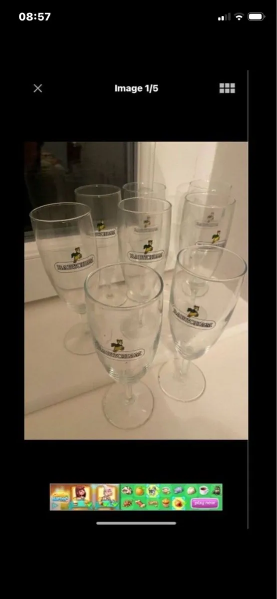 Very Rare Set of Babycham Glasses (8) - Image 2