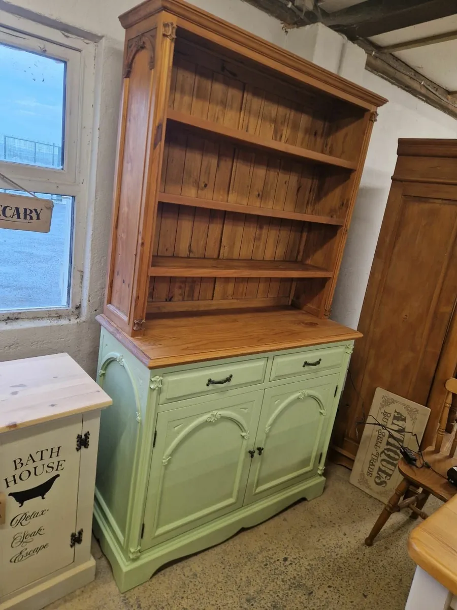 Vintage pine kitchen dresser - Image 4