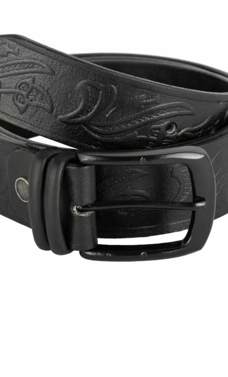 Handmade Genuine Leather Unisex Belt - Image 3