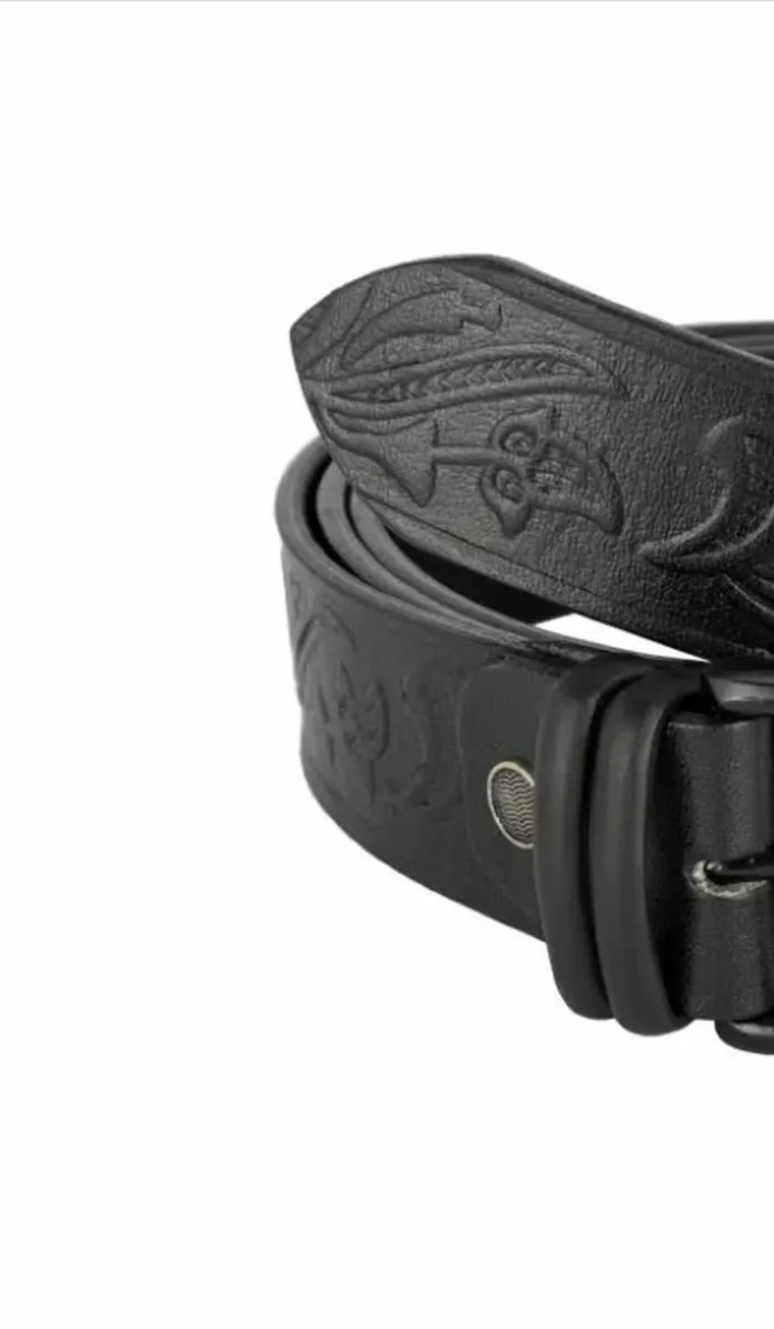 Handmade Genuine Leather Unisex Belt - Image 4