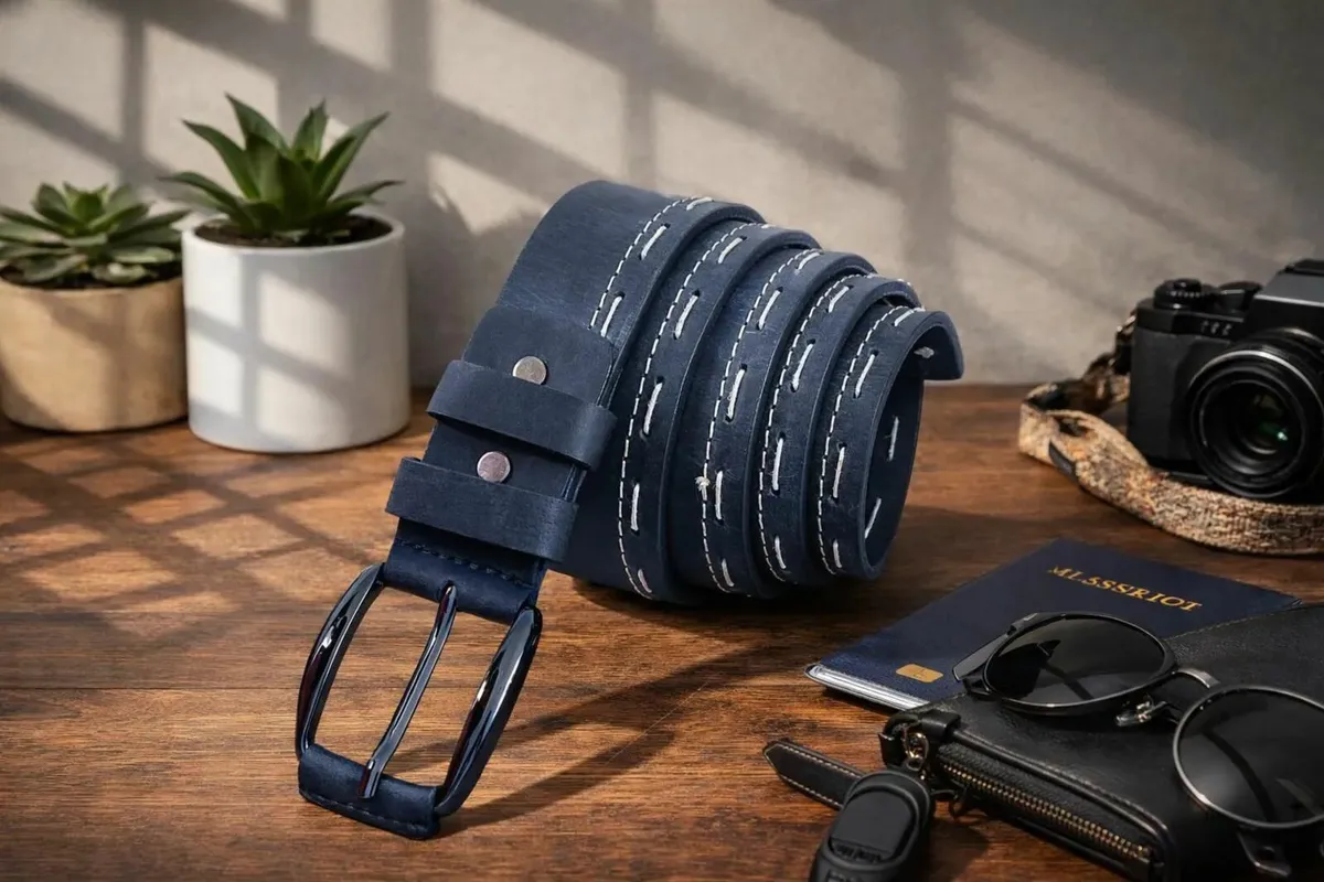 Handmade Genuine Leather Women's Belt - Image 1