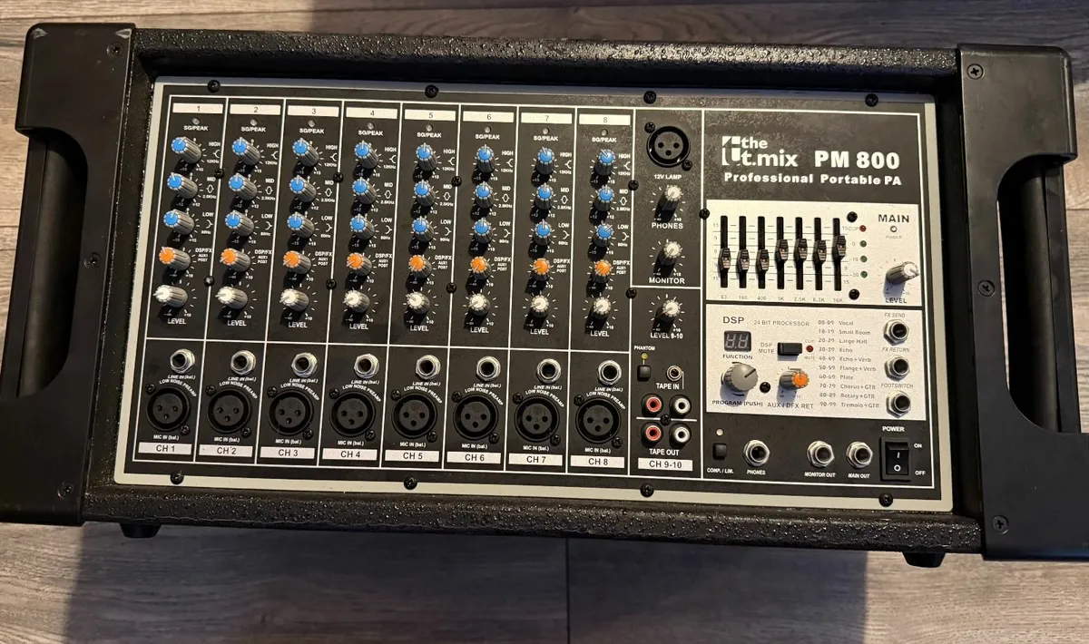 T.Mix Pm800 Professional Portable PA - Image 1