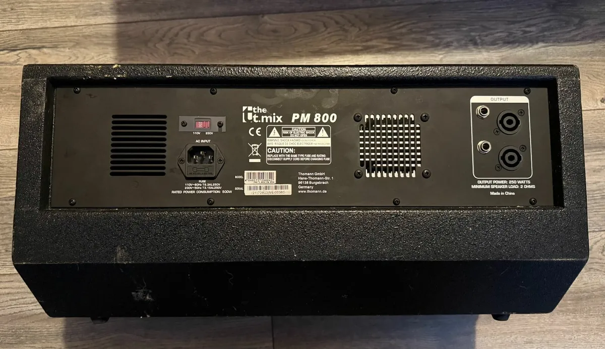 T.Mix Pm800 Professional Portable PA - Image 2