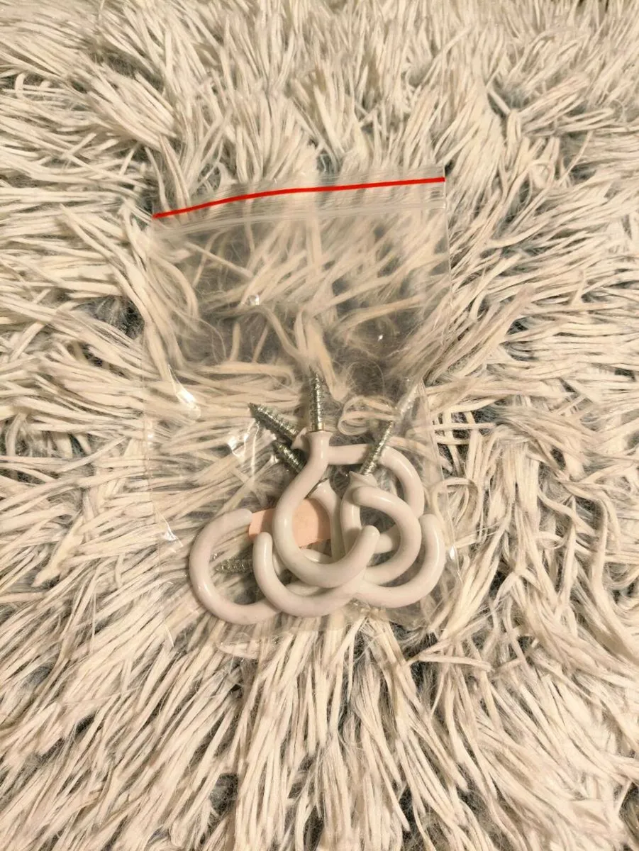 🌀 Decorative White Wall Hooks – Set of 5 - Image 2