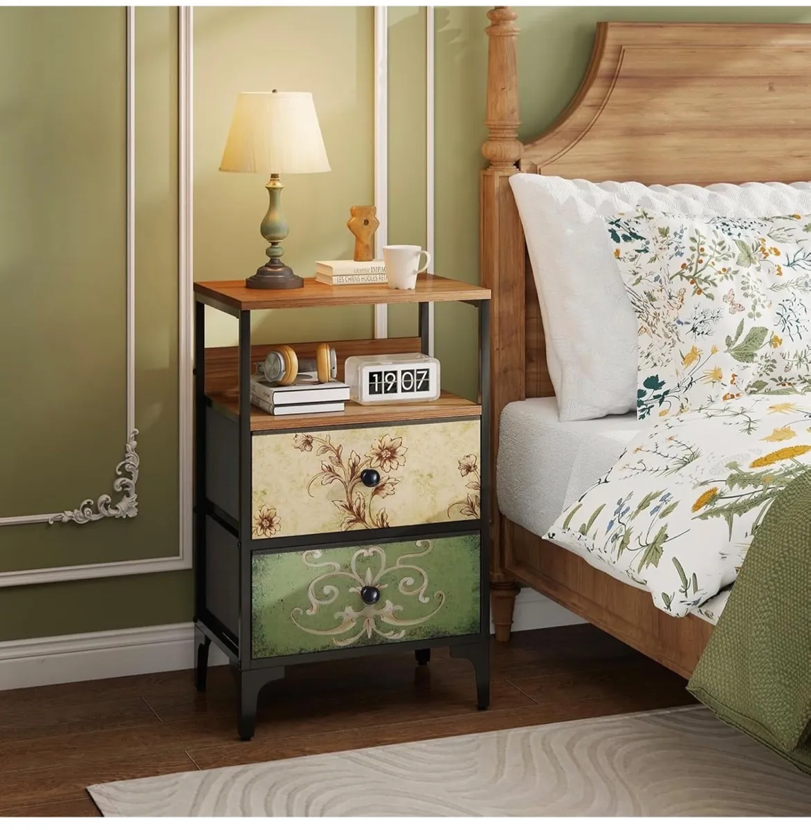 Bedside Tables set of 2,Bed Side Table for Bedroom - Image 3