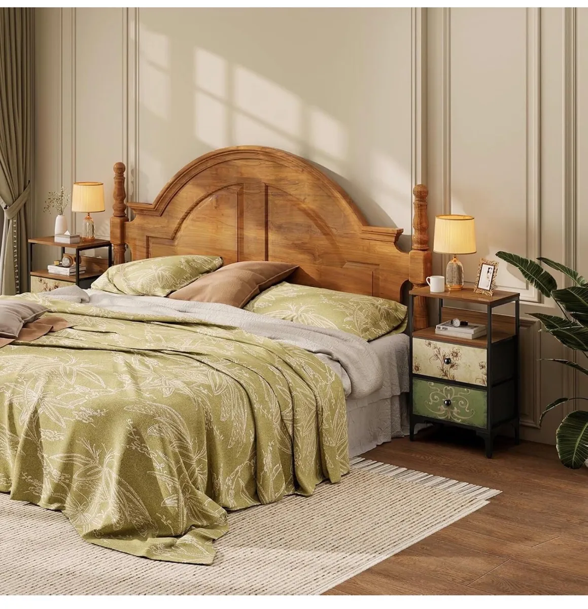 Bedside Tables set of 2,Bed Side Table for Bedroom - Image 2