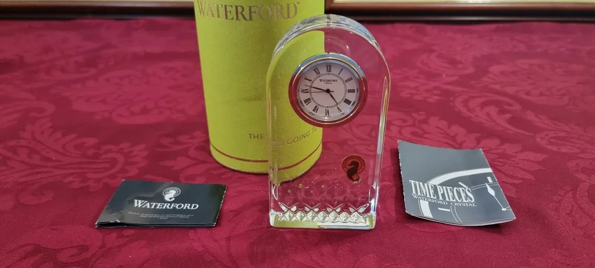 InGift Box Waterford Crystal Lismore Essence Clock - Image 1