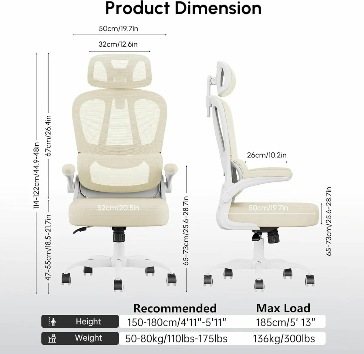 Office Chairs Ergonomic Computer Chair for Adults - Image 3