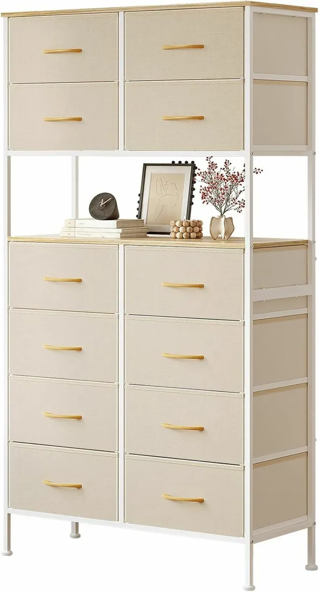 12-Drawer Chest Bedroom of Drawers Large Capacity - Image 1