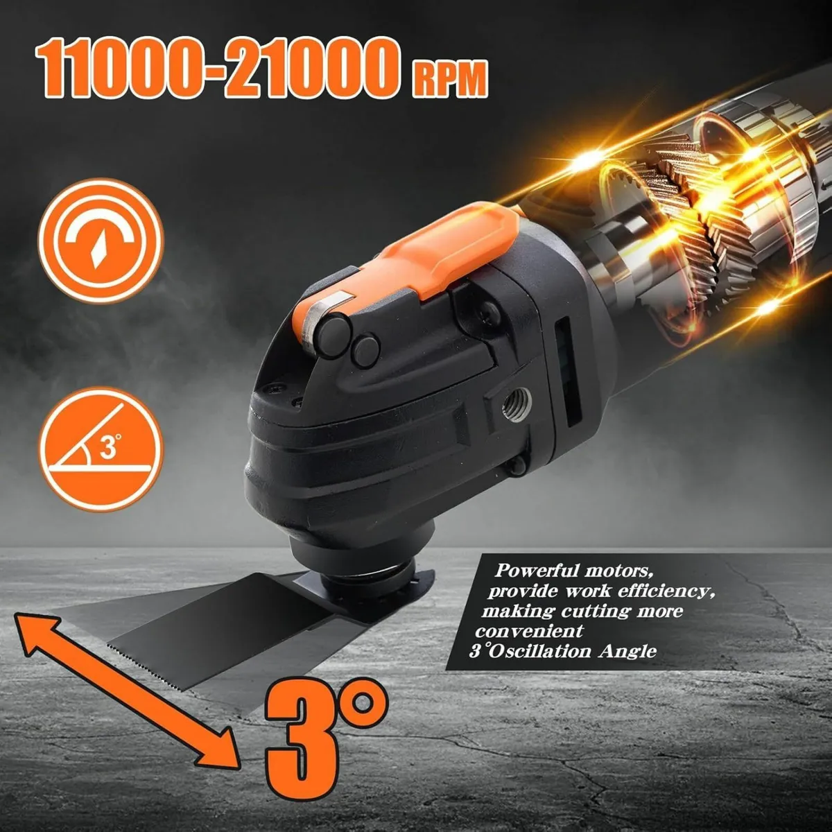 Oscillating Multi Tool 300W Multifunction with 6 - Image 3
