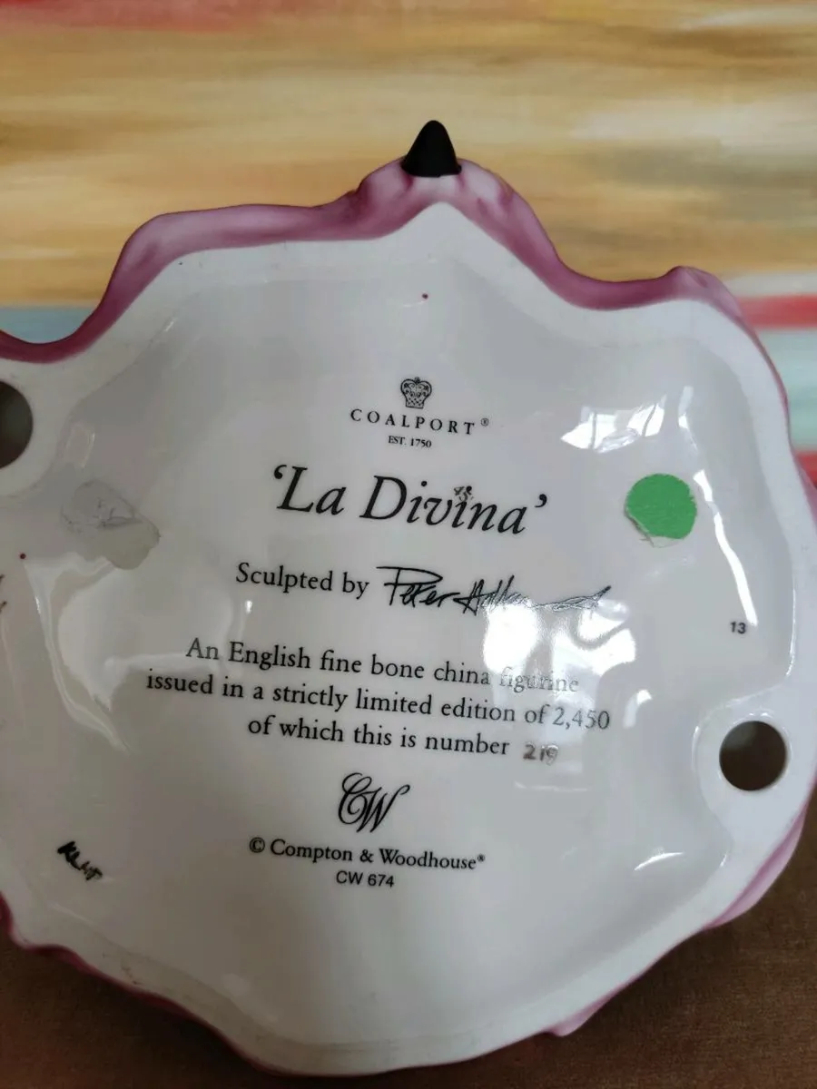 Rare Coalport Limited Edition figure - La Divina - Image 2