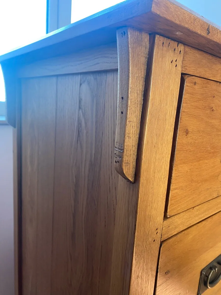 Oak chest of drawers - Image 2