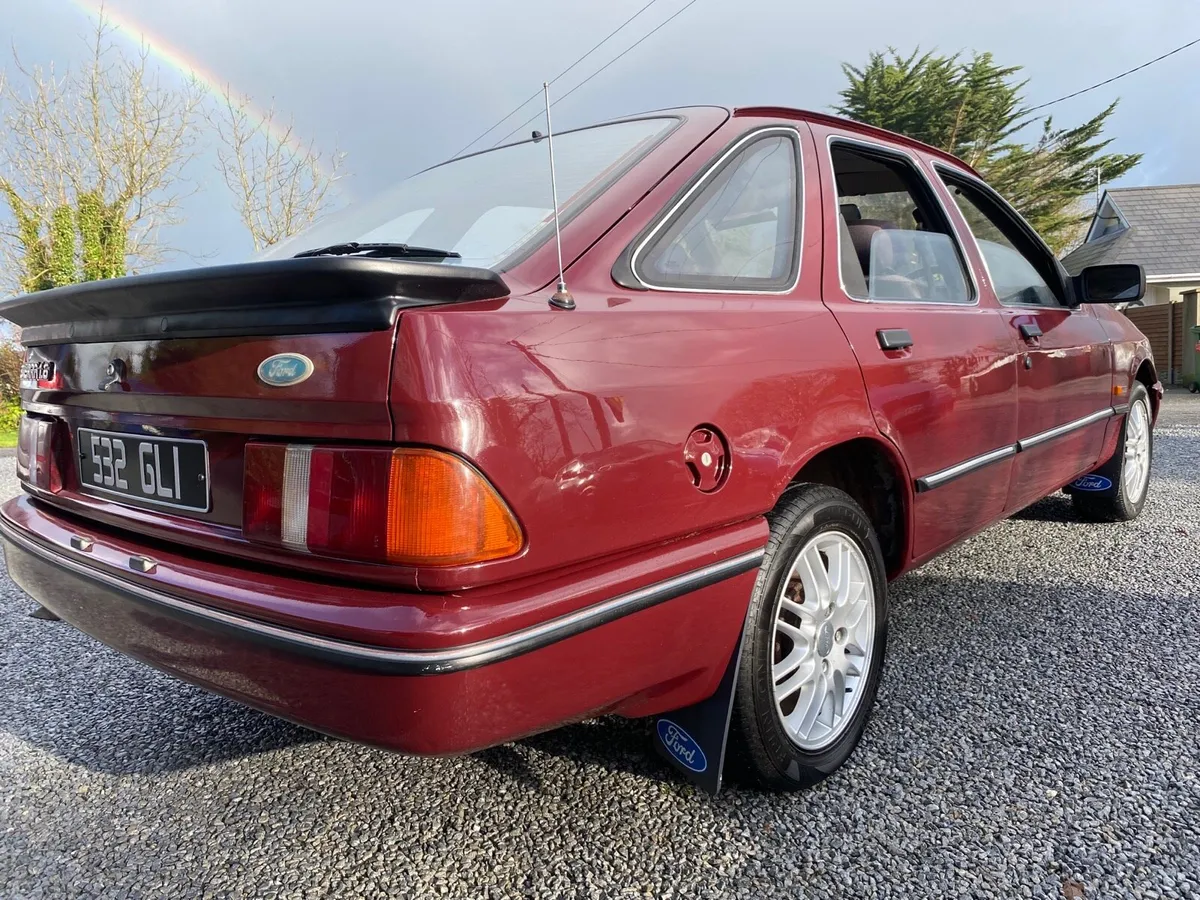 1986 FORD SIERRA 1.6 BURGUNDY NCT EXEMPT TAX 2/27 - Image 1