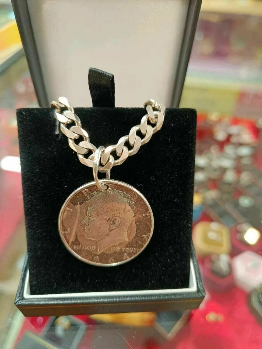 1964 Silver Dollar Necklace - Image 1