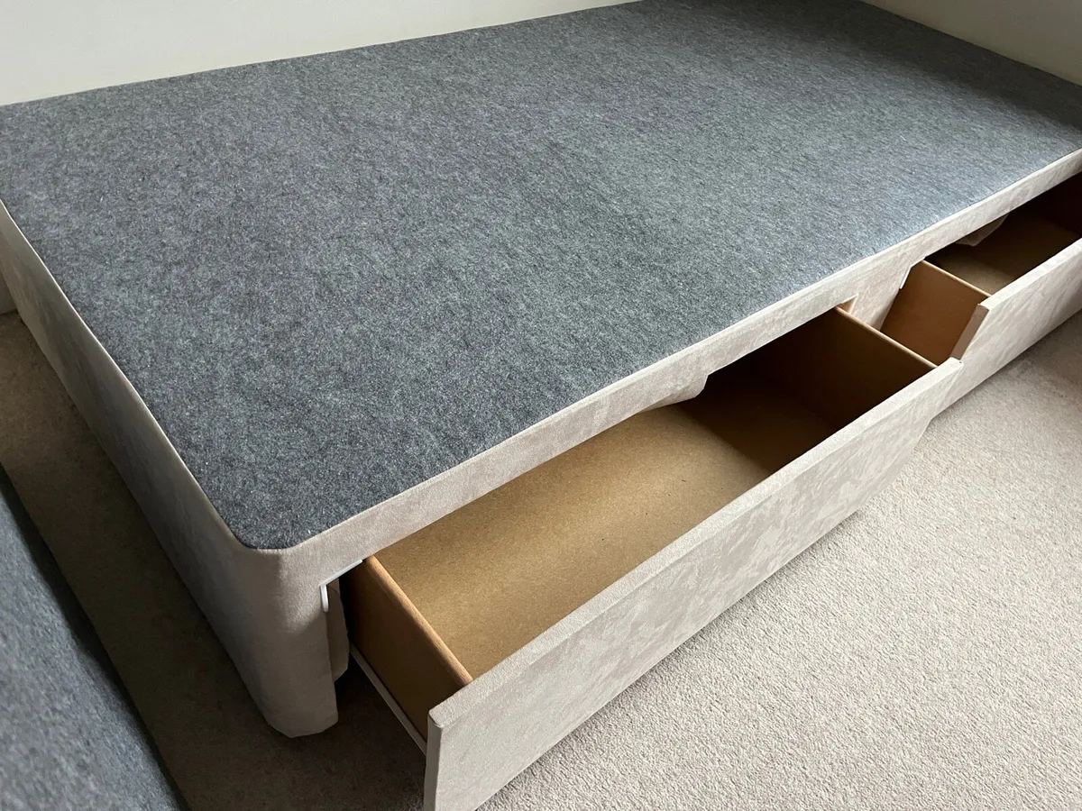3ft Single Mattress & Divan Bed with Drawers - Image 3