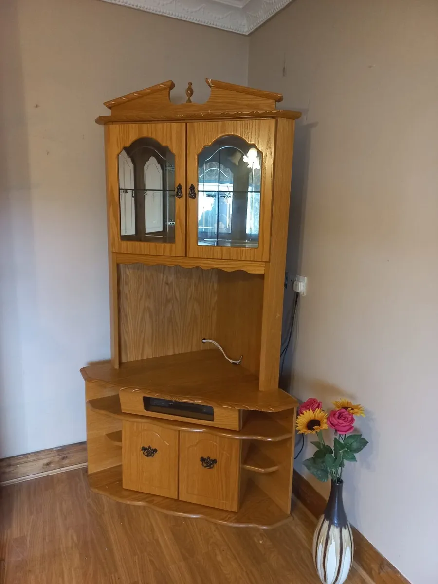 Corner unit x 2- solid timber - Image 1