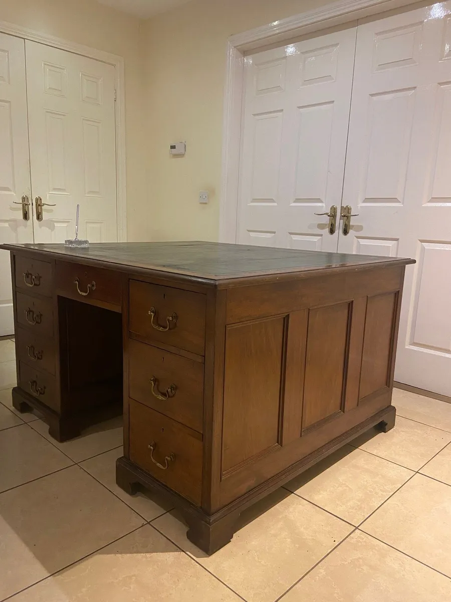 Victorian double standard library desk - Image 1