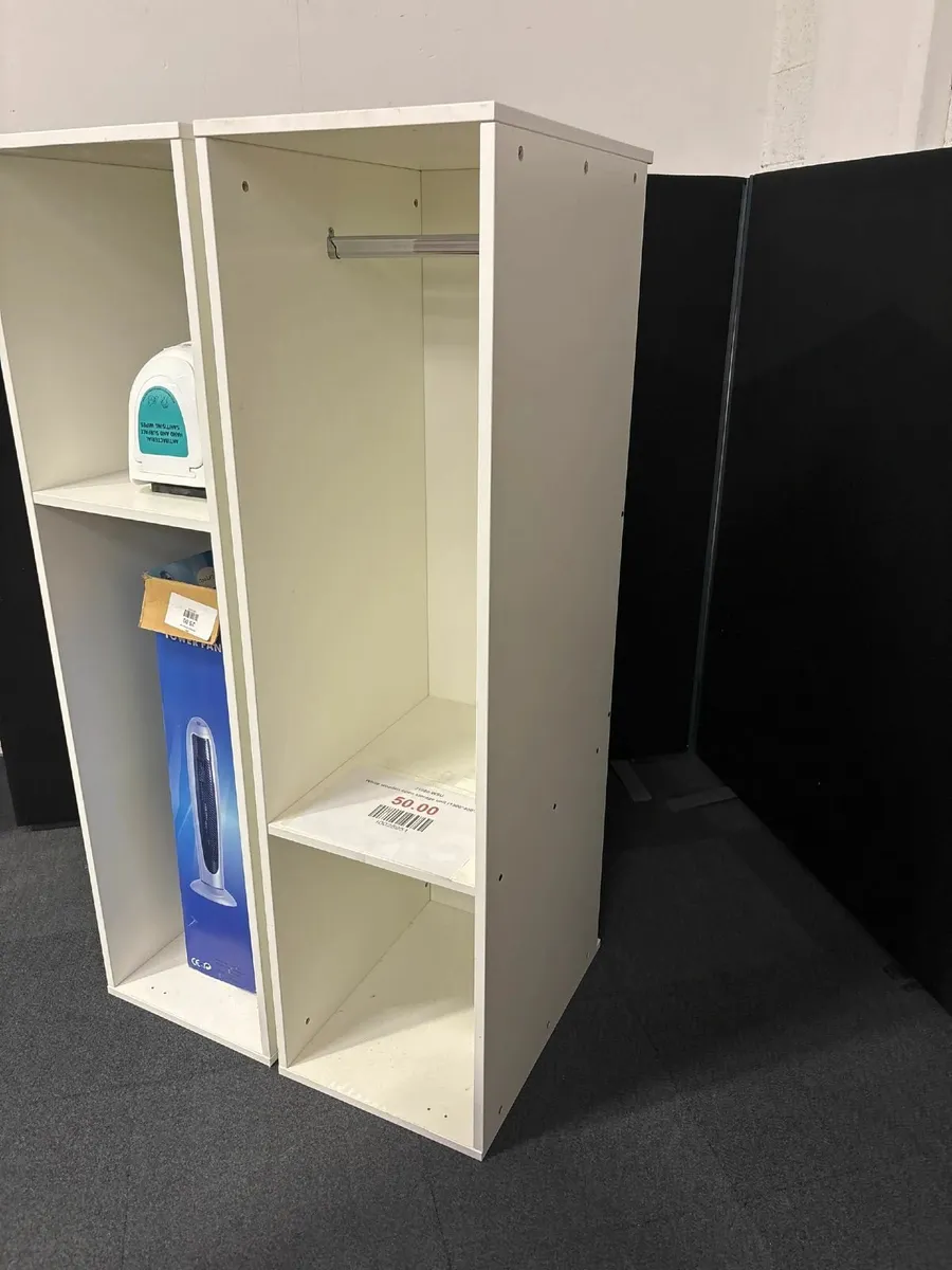 QUALITY WHITE WOODEN STORAGE UNIT @ CJM - Image 3