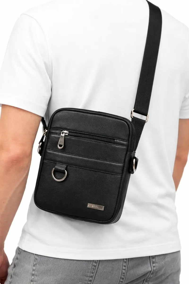 Handmade Genuine Leather Crossbody Sling Bag - Image 3