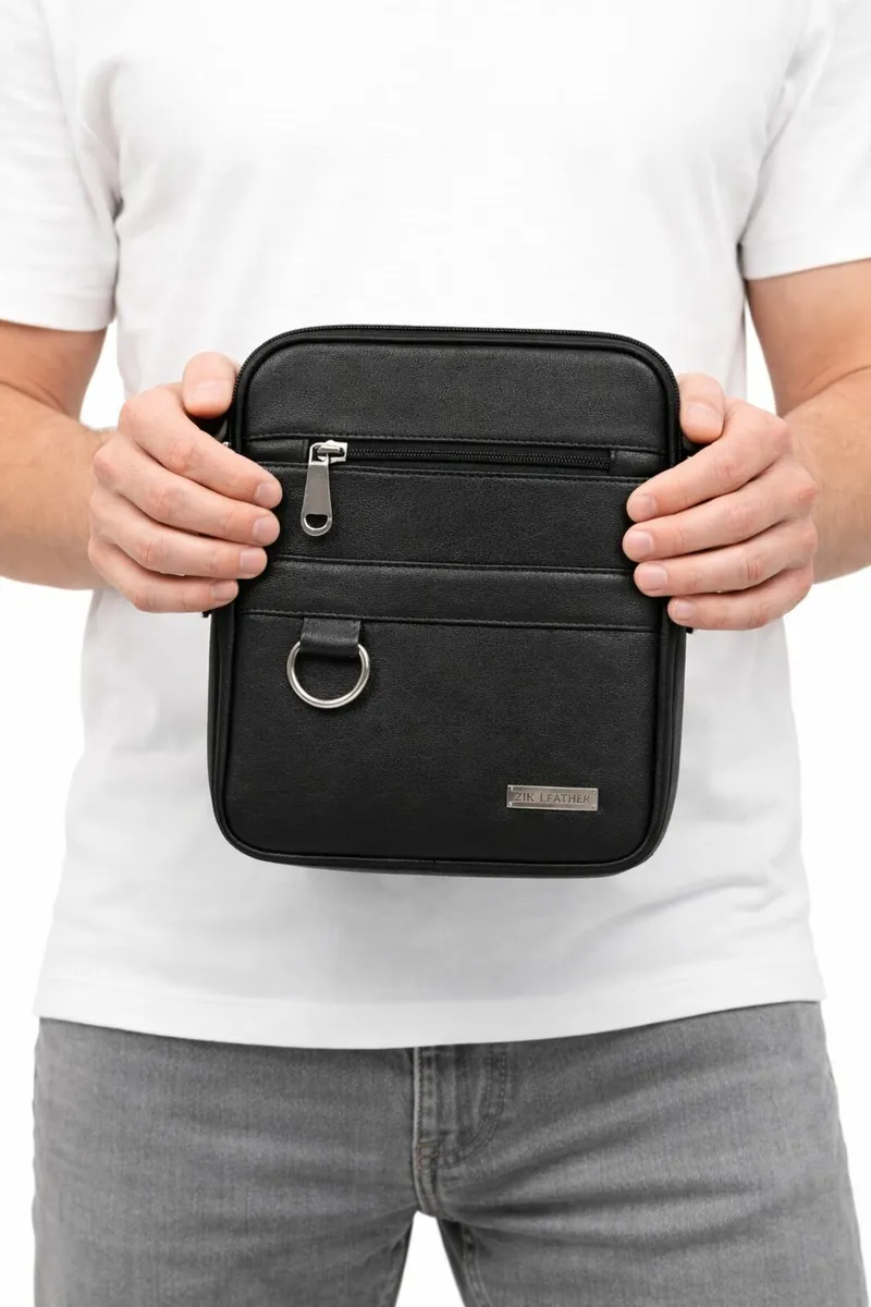 Handmade Genuine Leather Crossbody Sling Bag - Image 2