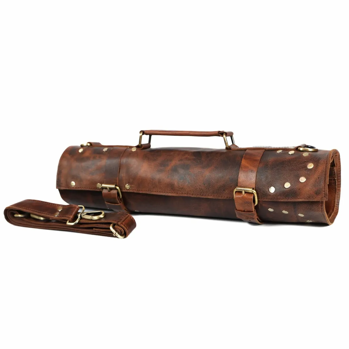 Genuine Leather Tool Roll Knives  Roll Organizer - Image 4