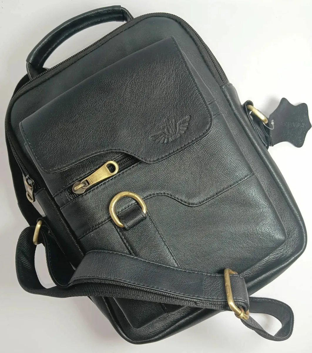 Handmade Genuine Leather Crossbody Sling Bag - Image 3