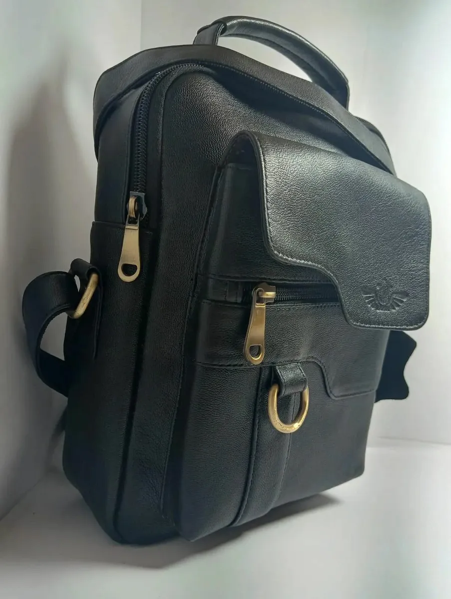 Handmade Genuine Leather Crossbody Sling Bag - Image 4