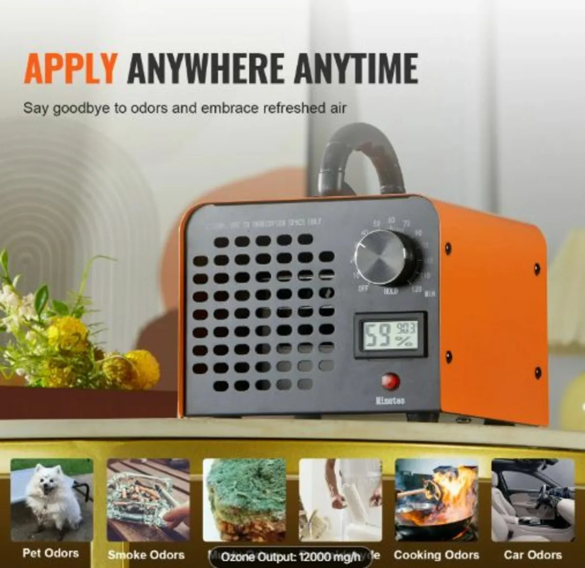 Ozone Generator, 12000mg/h Ozone Machine Odor - Image 2